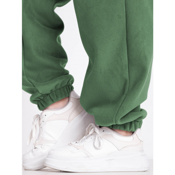 0738-72 оливковий спортивний костюм жіночий (5'TH AVENUE, турецький полар-фліс 3 од. розміри напівбатал: 50, 52, 54)