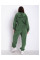 0738-72 оливковий спортивний костюм жіночий (5'TH AVENUE, турецький полар-фліс 3 од. розміри напівбатал: 50, 52, 54)