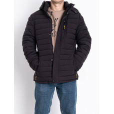 0001-14 чорна чоловіча тепла куртка (4 од., розміри норма: 48. 50. 52. 56)