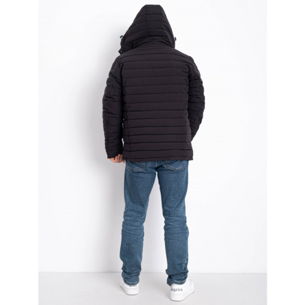 0001-14 чорна чоловіча тепла куртка (4 од., розміри норма: 48. 50. 52. 56)