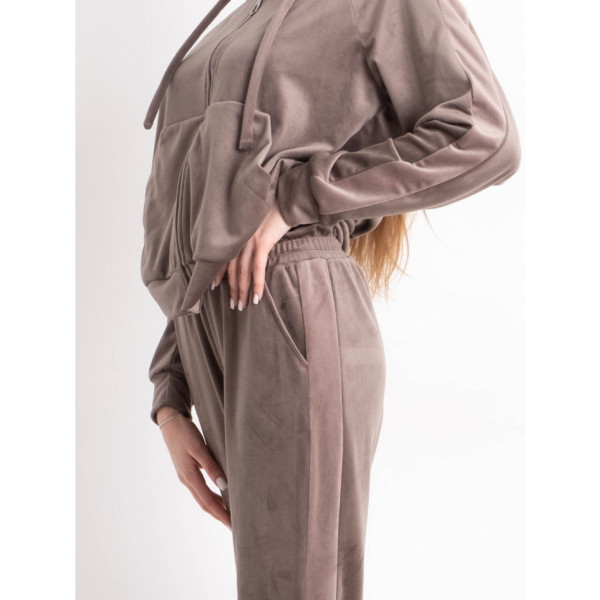 8797-3 МОККО жіночий велюровий спортивний костюм (4 од. розміри норма: M. L. XL. 2XL)