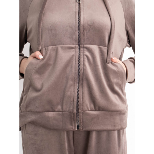 8797-3 МОККО жіночий велюровий спортивний костюм (4 од. розміри норма: M. L. XL. 2XL)