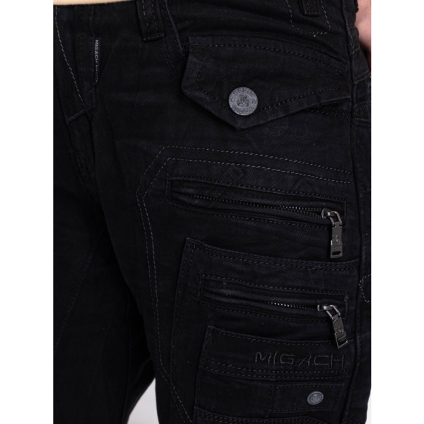 1708 чорні жіночі джинси (MIGACH, котонові, 7од. розміри напівбатал: 28. 29. 30. 31. 32. 33. 34)