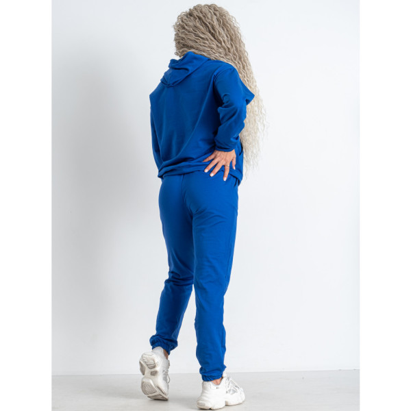 5301-2 синій жіночий спортивний костюм (5'TH AVENUE, турецька двонитка, 4 од. розміри норма: 42. 44. 46. 48)