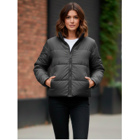 0415-6 сіра жіноча куртка (5'TH AVENUE, синтепон, 4 од. розміри норма: 42. 44. 46, 48)