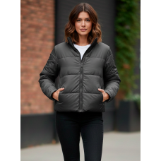 0415-6 сіра жіноча куртка (5'TH AVENUE, синтепон, 4 од. розміри норма: 42. 44. 46, 48)