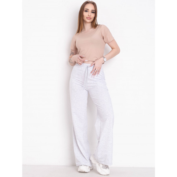 0028-66 світло-сірі жіночі спортивні штани (5'TH AVENUE, турецька двонитка, 4 од. розміри норма: 42. 44. 46. 48)