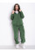 0738-72 оливковий спортивний костюм жіночий (5'TH AVENUE, турецький полар-фліс 3 од. розміри напівбатал: 50, 52, 54)