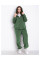 0738-72 оливковий спортивний костюм жіночий (5'TH AVENUE, турецький полар-фліс 3 од. розміри напівбатал: 50, 52, 54)