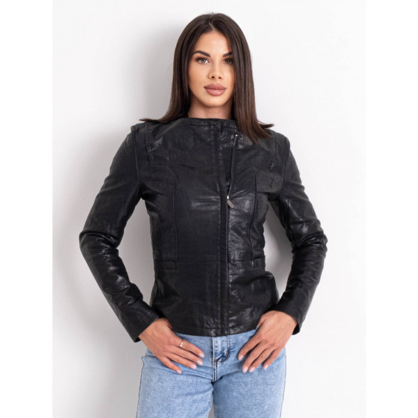 0107 чорна жіноча куртка (екошкіра, 7 од. розміри норма: S. M. L. XL. 2XL. 3XL. 4XL) видача наступного дня