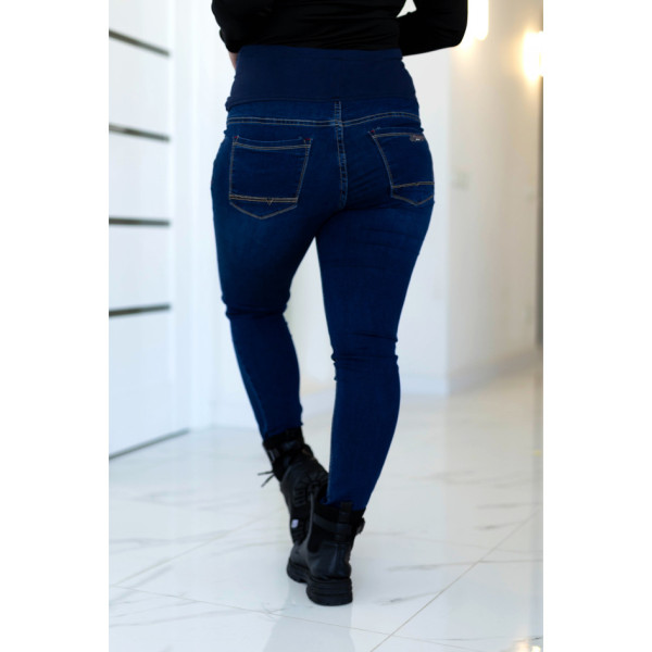 0643 Vindasion джинси для вагітних сині напівбатальні стрейчові (6 од. розміри: 28.29.30.31.32.33)