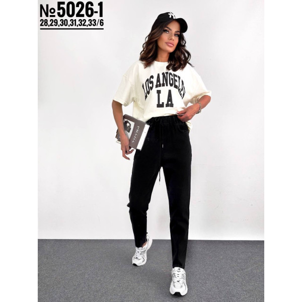 ЖІНОЧІ ДЖЕГІНСИ НА РЕЗИНЦІ НАПІВБАТАЛЬНІ РОЗМІРИ 28,29,30,31,32,33