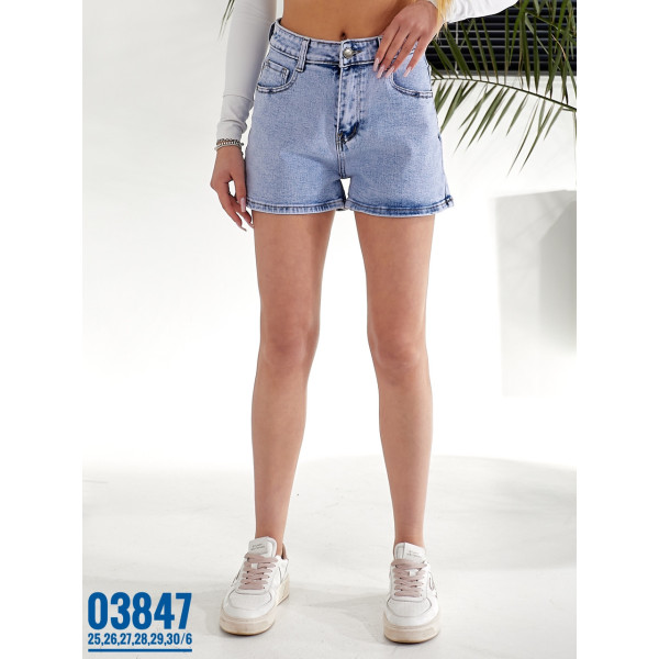 Стрейчові джинсові шорти розмірний ряд 25,26,27,28,29,30
