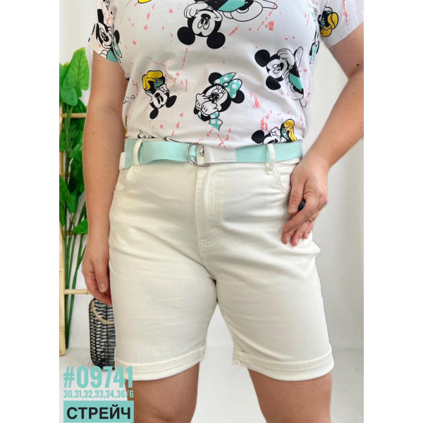 Шорти подовжені з поясом розмірний ряд 30,31,32,33,34,36