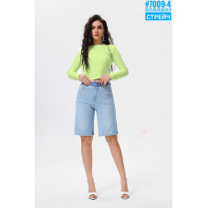 Двоколірні подовжені шорти зі стразами розмірний ряд  26,27,28,29,30,31