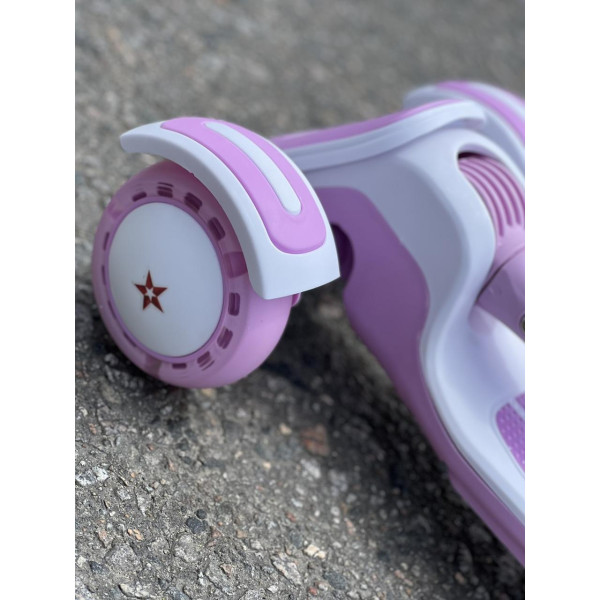 3-х колісний дитячий самокат з підсвічуванням та музикою, регульований, складаний