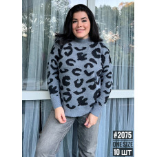 Жіночий светр с коміром стійка універсального розміру 48-54