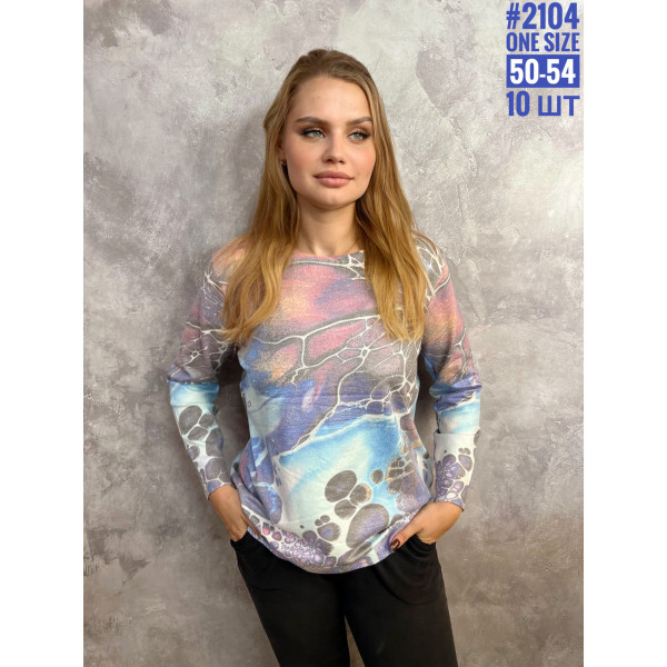 Жіночий джемпер з тонкого кашеміру універсального розміру 50-54