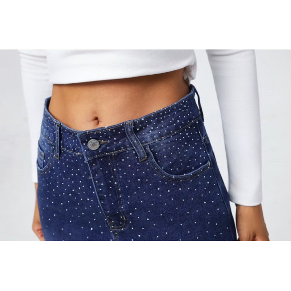 Джинсова спідниця міді розмірний ряд 28,29,30,31,32,33