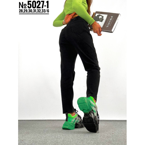 ДЖЕГІНСИ НА РЕЗИНЦІ В СТИЛІ МОМ БАТАЛЬНІ РОЗМІРИ 28,29,30,31,32,33