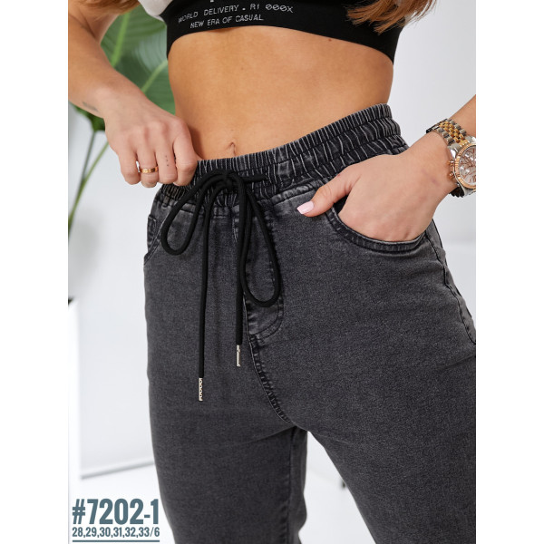 Джегінси з поясом на резинці розмірний ряд 28-33