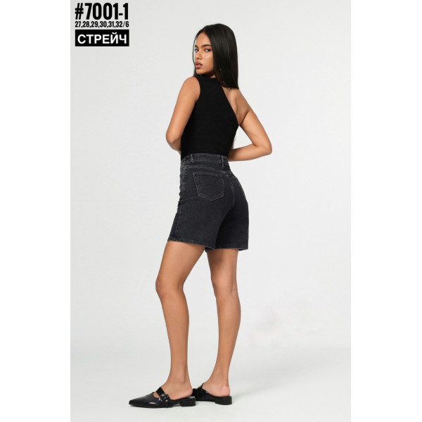 Шорти джинсові з камінцями розмірний ряд 27,28,29,30,31,32