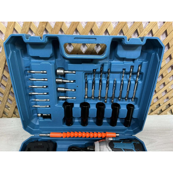 Акумуляторний ударний гайковерт із набором аксесуарів