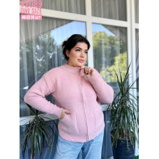 Жіноча кофта на блискавці в універсальному розмірі 46-52