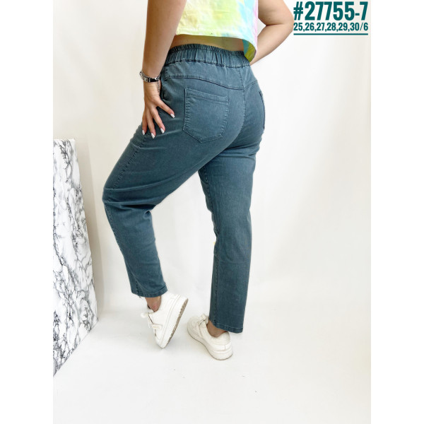 Жіночі штани у тонку смужку розмірний ряд 25,26,27,28,39,30