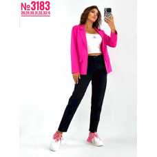 Жіночий чорний мом розмірний ряд 28,29,30,31,32,33