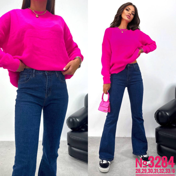 ДЖИНСИ КЛЕШ РОЗМІРНИЙ РЯД 28,29,30,31,32,33