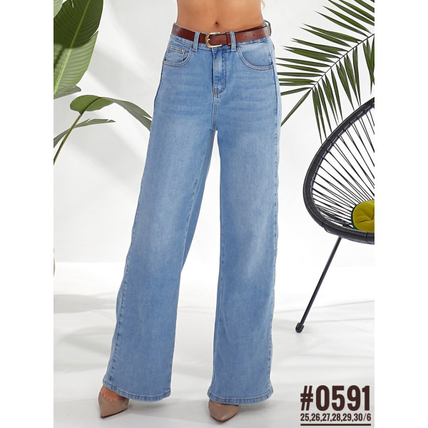 Жіночі джинси палаццо розмірний ряд 25,26,27,28,29,30
