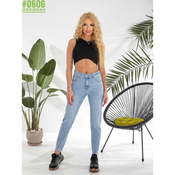 Жіночі MOM jeans розмірний ряд 25,26,27,28,29,30