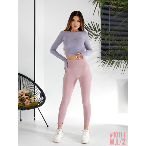Жіночі лосини з ефектом push up та високою посадкою розмірний ряд M,L