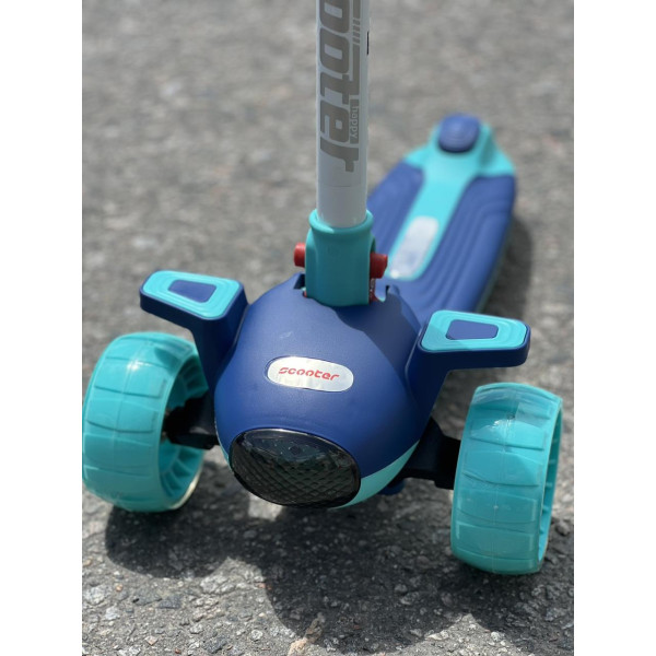 Дитячий триколісний самокат «Skyper» музичний з підсвічуванням