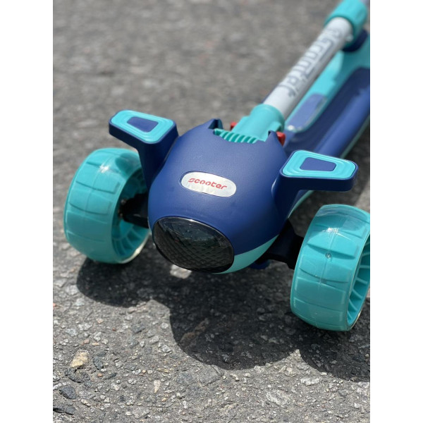 Дитячий триколісний самокат «Skyper» музичний з підсвічуванням