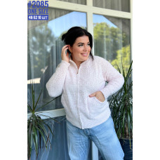 Жіноча кофта на блискавці в універсальному розмірі 46-52