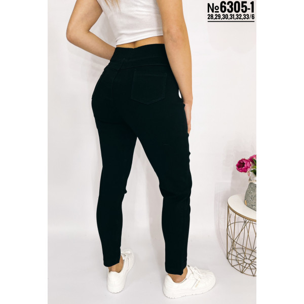 ЖІНОЧІ ДЖЕГІНСИ З БРЕЛКОМ НАПІВБАТАЛЬНІ РОЗМІРИ 28,29,30,31,32,33