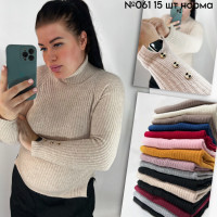 Щільний гольф з декором на рукаві універсальний розмір