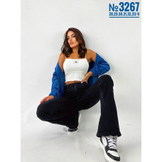 Жіночий чорний кльош розмірний ряд 28,29,30,31,32,33