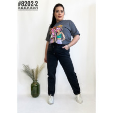 Батальні джегінси з поясом на резинці розмірний ряд 31,32,33,34,35,36