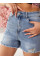 Жіночі шорти з рванкою розмірний ряд 25,26,27,28,29,30