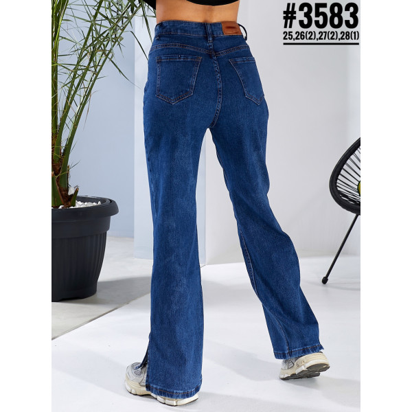 Джинси труби з розрізами розмірний ряд 25-1,26-2,27-2,28-1