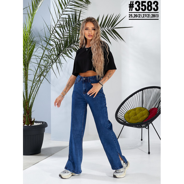 Джинси труби з розрізами розмірний ряд 25-1,26-2,27-2,28-1