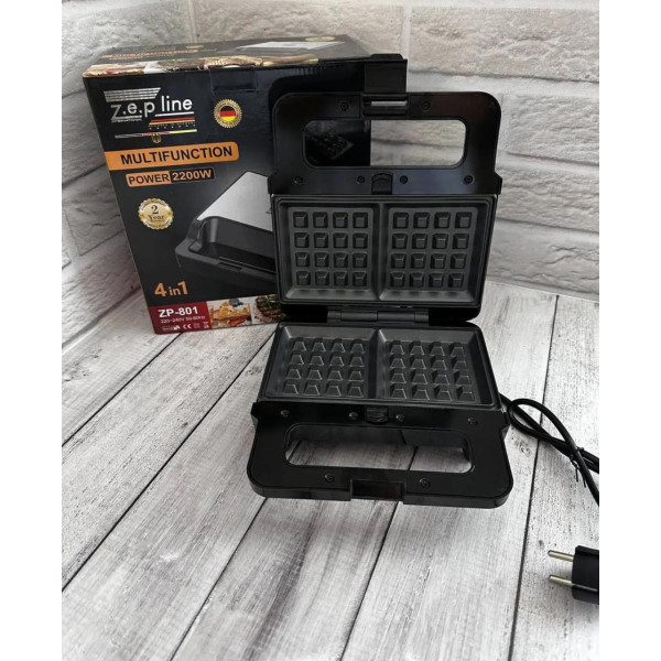 Мультимейкер зі знімними пластинами Zepline ZP-801 2200W 4в1