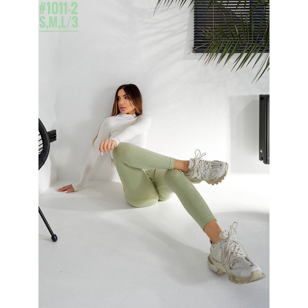 Жіночі лосини з ефектом push up та високою посадкою розмірний ряд M,L