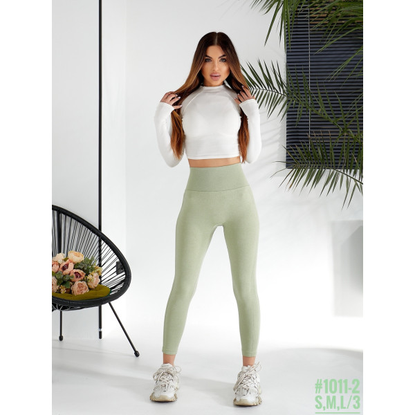 Жіночі лосини з ефектом push up та високою посадкою розмірний ряд M,L