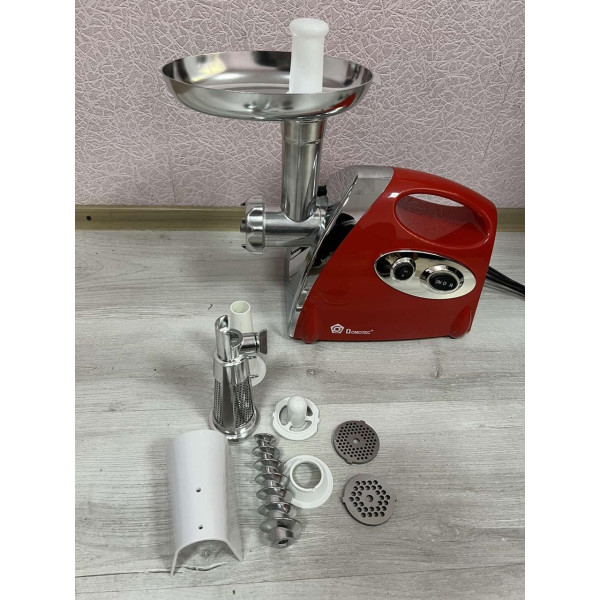 М'ясорубка соковитискач електричний Domotec MS2019 2400W Red