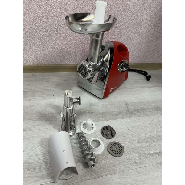 М'ясорубка соковитискач електричний Domotec MS2019 2400W Red