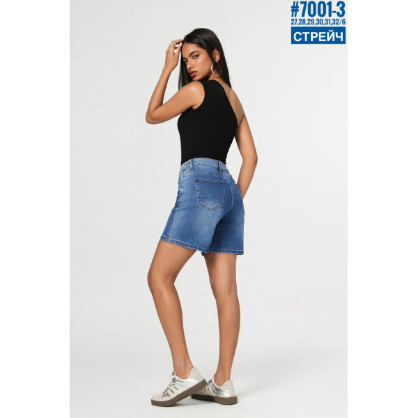 Шорти джинсові з камінцями розмірний ряд 27,28,29,30,31,32